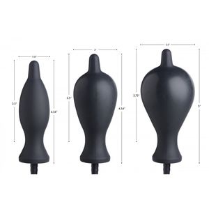 Juguete sexual Juguete Masajeador Inflador Silicona Inflable Anal Plug Gran Butt Pump Up s para Mujeres Hombre 9XSY