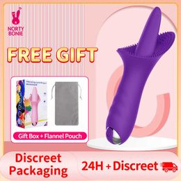 Sex toy vibrateur Portable Clitoris Sucer G-Spot Langue Pompe À Lécher Vibromasseur En Silicone Femelle Sucker Stimulateur Gode Érotique Couple SexToys