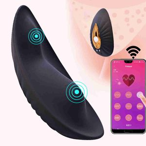 Sex toy vibrator Portable Panty Vibrator Invisible Oeuf Vibrant Stimulateur Clitoridien 10 Modes Jouets pour Femme APP Bluetooth Contrôle Sans Fil