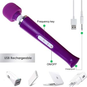 Sex toy Vibromasseur Jouets Masseur Homme Nuo 10 Vitesses Ultra Puissant Corps Av Stick G-spot Stimulateur Produit Jouet pour Femmes USB Charge H0NN MIUX