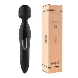 Sex toy Vibromasseur Trendy Av Nouveau Bâton Grand Masseur De Charge Vibrant Fort Massage De Choc Produits De Masturbation Amusants Pour Femmes S3J9 R871 KCE7 1GQR