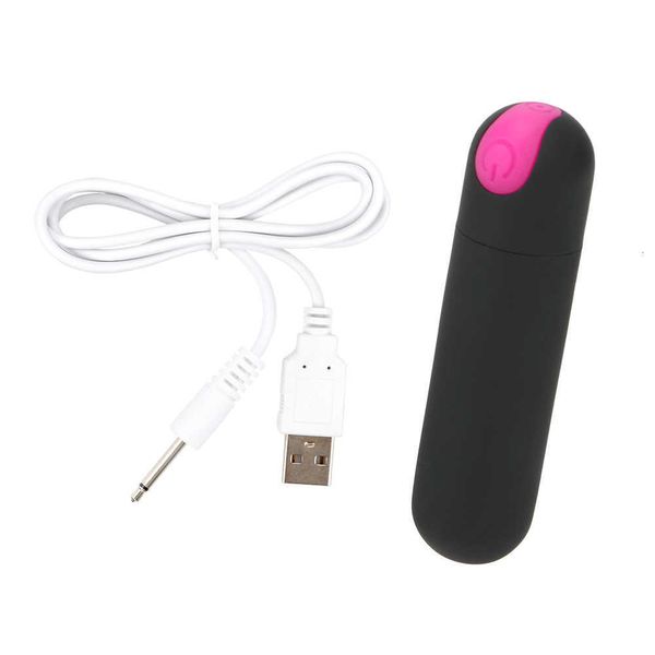 Sex toy Vibromasseur USB Rechargeable Mini Balle Forte Vibration G-spot Masseur 10 Vitesse Puissant Jouets pour Femmes R63J SEWV