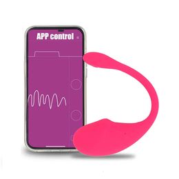Aplicación de juguetes sexuales Vibrador de control remoto para mujeres Bluetooth femenino de consolador portátiles adultos 240507