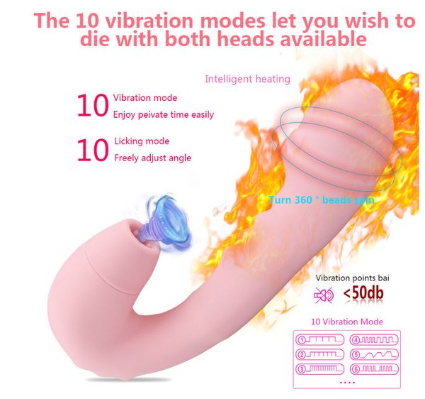 Juguetes sexuales con vibración de carga, extractor de leche, vibración, palo giratorio con cuentas, masaje de succión, palo vibratorio AV, juguetes para adultos