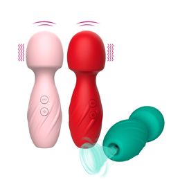 Toys Toys Clit Sucker Vibrateur Clitoral Stimulation 2 en 1 g Vibrateurs Spot pour le plaisir des femmes, jouets sexuels pour adultes avec 10 modes de vibration