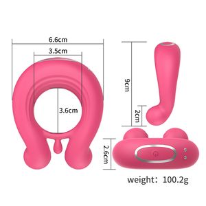 Jouets sexuels produits sexuels masculins transfrontaliers charge APP télécommande Seigneur des Anneaux double choc anneau de verrouillage en silicone Extensions