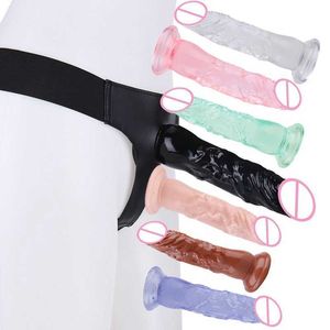 Sex Toys F139 portant un petit pantalon droit en cuir pour femmes, sœurs dynamiques à double tête, sensations profondes, simulation de traction, pénis F1 prince