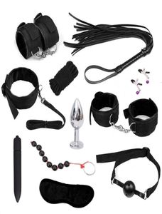 Toys sexuels pour couples accessoires exotiques nylon bdsm sexe bondage ensemble sexy lingerie s fouet corde anal vibrateur