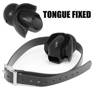 Speeltjes voor Koppels Tong Vaste SM Bondage Open Mond Gag Ring Fixatie Lippen Volwassen Product Terughoudendheid Leer 240117