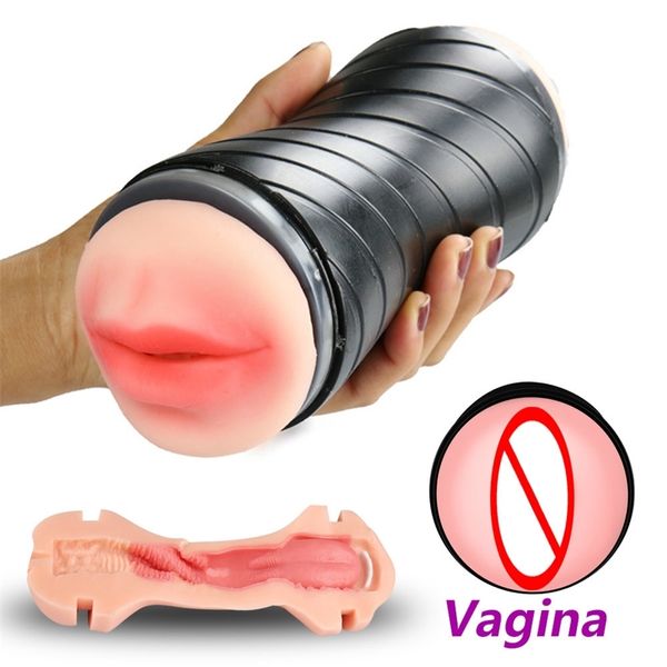 Juguetes sexuales para hombres masculino chupando masturbador bolsillo coño vagina real 3D vagina artificial falso anal erótico juguetes adultos Y201118
