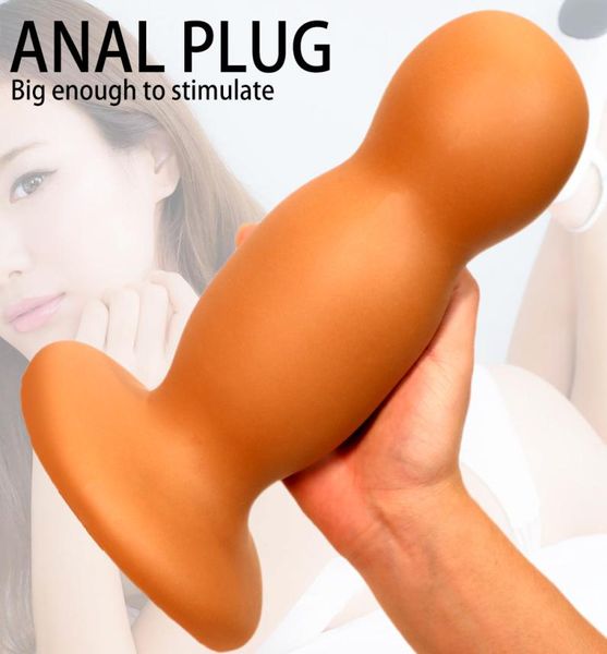 Toys sexuels Énorme taille super énorme plug anal silicone gros bouchon de bouton de la prostate massage vagin anal extension toys pour hommes femmes 5185604
