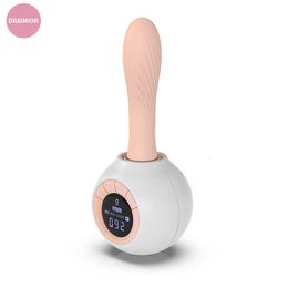 SEX TOYS MASAGER MASAGER Volwassen Draimior Machine voor vrouwen verwarming dildo vibrator afstandsbediening led display telescopische staven volwassen sexy speelgoed 1jrm