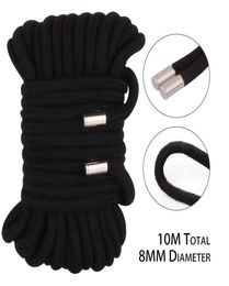 Seksspeeltjes masager Massager bdsm 10m 8mm Dikker Shibari Art Touw Bondage Slave Terughoudendheid Speelgoed voor Koppels Hogtie fetish Harnas Adu8100715