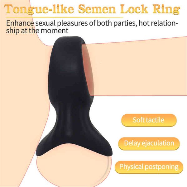 Jouets sexuels masager anneau de pénis réutilisable Scrotum Bondage coq jouets pour hommes Cage de chasteté serrure de testicule boutique de produits pour adultes 6VCT