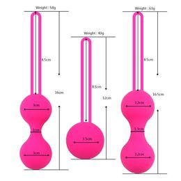 Jouets sexuels masager ensemble sûr Silicone balle intelligente Kegel Ben Wa vagin serrer la Machine d'exercice vaginale Geisha jouets pour les femmes IL36 C0U2