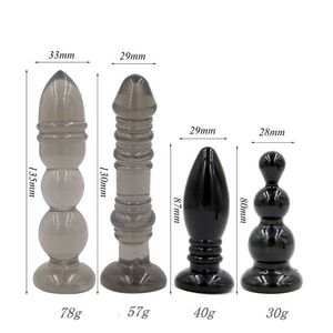 Jouets sexuels masager fil de Silicone Plug Anal perles gelée jouets sensation de peau gode adulte pour hommes produits bout à bout femme AY86