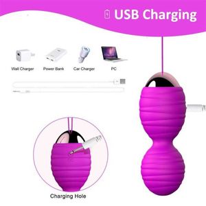 Sex Toys Masager Toy Toy Massager USA Warehouse 10 Speed ​​Ben Wa Gewicht Kegel Ball voor bekkenbodemversterking en blaasbesturing Women Q0vy