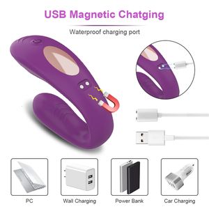 Full Body Massager Sex Toys Masager Toy Toy Massager Wireless Vibrator Adult S voor koppels USB Oplaadbare Dildo Siliconen Stimulator G Spot Double Vibrators 00bn 00bn