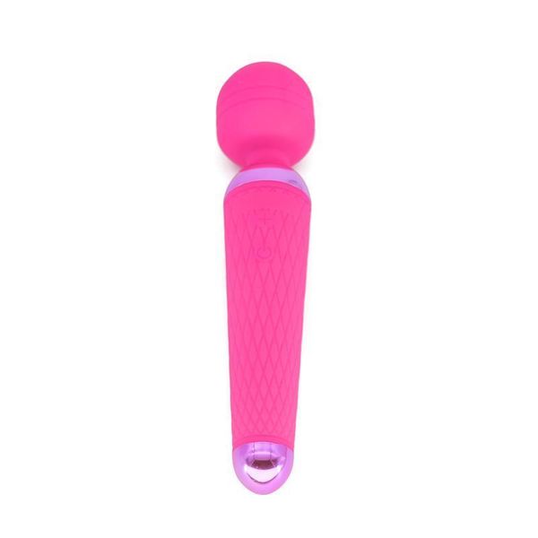 Masajeador de cuerpo completo Juguetes sexuales Vibradores Couper Potente clítoris oral para mujeres 15 velocidades USB recargable AV Varita mágica Vibrador Masajeador Adulto H50Z