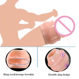 Masseur complet du corps Sex toys masager Vibrator 3pcs Correction du prépuce multifonction Anneaux de pénis Retarder l'éjaculation Dispositif de chasteté masculine Vis Forme Cock Ring