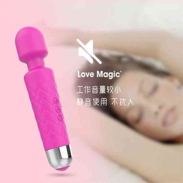 Juguetes sexuales masajeador Vibrador productos Masajeador Vibrador para adultos Mini carga de masaje eléctrico palo clítoris femenino masturbador AV sexo LZMD QWA1 I07S