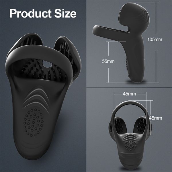 Toys Sex Toys Masager Massageur Stimulateur testiculaire Cockring Penis Cock Ring on pour l'homme Delay Ejaculation Toys Men Scrotum JY8K KQS4