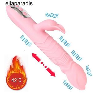 Sex Toys masseur 26 cm grand vibrateur d'étirement pour les femmes Clitoris lèche Plug Anal Vaginal gode chauffé masturbateur féminin produits érotiques