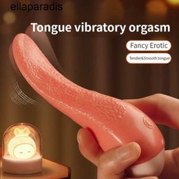 Massaggiatore per giocattoli sessuali AM94 Vibartore elettrico per lingua per donne Simulazione Leccata Shock Masturbatore per stimolazione clitoridea femminile Erotico