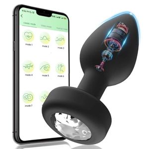 Seksspeeltjes Stimulator App Afstandsbediening Anale vibrator Bluetooth Buttplug Mannen Prostaat Massager Vrouw Volwassen speelgoed voor vrouwen Homo-specifieke fabrieksverkoop