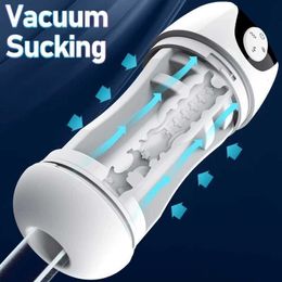 Seksspeeltjes stimulator Automatische Masturbatie Cup mannelijke Echte Vagina Vacuüm Telescopisch Zuigen Seksuele Machine volwassen seks Pijpen masturbatie gereedschap 18