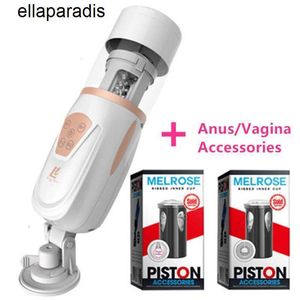 Juguetes sexuales masajeador Bolsa de aire telescópica automática Taza masturbadora para hombres Vagina artificial Oral Anal Máquina de masturbación masculina erótica para hombre