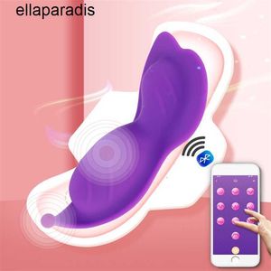 Sex Toys masseur Bluetooth APP télécommande portable papillon vibrateur culotte invisible vibrateurs pour femmes Clitoris stimulateur boutique