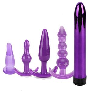 Jouets sexuels masseur drôle plug anal combinaison multi-pièces ensemble de masturbation vestibulaire point culminant extenseur femelle barre de jouet nouveau produit
