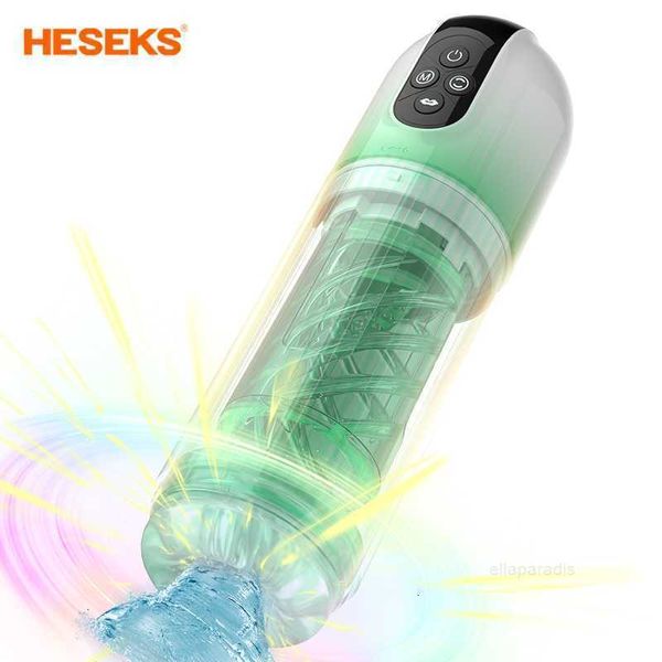 Juguetes sexuales masajeador HESEKS bomba de vacío automática para pene masturbador masculino taza juguetes de agua masturbación mamada para hombres regalo eléctrico para adultos