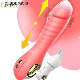 Sexspielzeug Massagegerät Leten Weibliche Masturbation Heizung Realistischer Dildo Vibrator Automatischer Kolben Teleskop G-Punkt Vibrationsstab Für Frauen