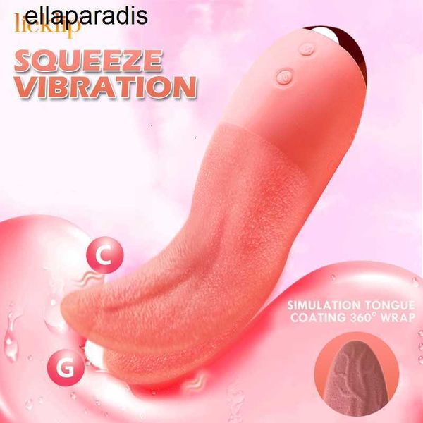 Sex Toys masseur LICKLIP Vibromasseur de langue à lécher réaliste pour femmes Stimulateur de point G Vagin Clitoris Masturbateur Machine d'orgasme féminin