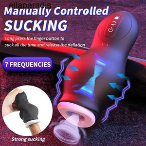 Seksspeeltjes stimulator Mannelijke Masturbatie Cup Automatische zuigmachine Pijpen Vagina Vibrerende Deep Throat Orale zuigkracht