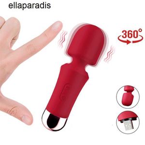 Seksspeeltjes stimulator Mini AV-vibrator Clitorisstimulator voor dames Siliconen Dildo Toverstaf Vrouwelijke Masturbator
