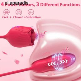 Seksspeeltjes stimulator Multifunctionele Rozenvibrator Clitoris Tonglikkendildo's Vrouwelijke masturbatie en orale stimulatie
