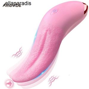 Seksspeeltjes stimulator Nieuwe realistische tong likken vibrator voor vrouwen Clitoris stimulatie pijpbeurt vrouwelijk orgasme machine