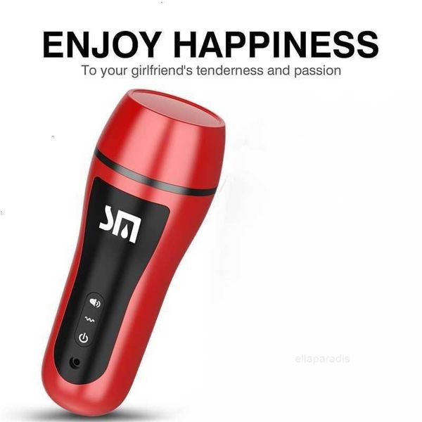 Jouets sexuels masseur pénis jouets mâle Masturbation tasse Machine y femme voix vibrateur pour homme silicone vagin vrais jeux pour adultes