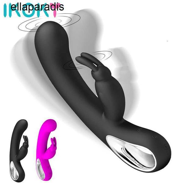 Jouets sexuels produits de massage 12 vitesses, point G, Massage corporel, lapin, vibrateur USB Rechargeable, gode de Masturbation féminine, jouet pour femme