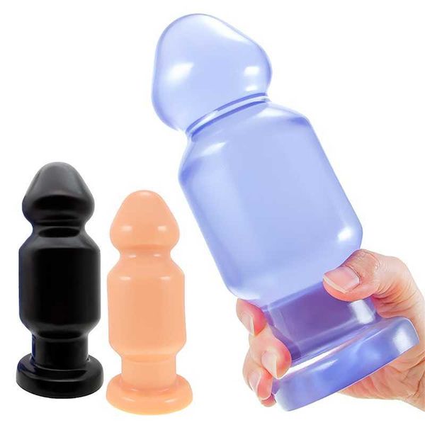 Jouets sexuels produits de massage énorme Plug Anal gode stimuler l'anus vagin fesses dilatateur de pénis doux masturbateur avec jouets à ventouse