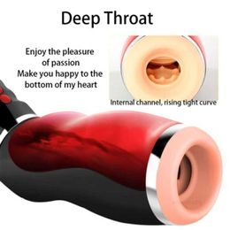 Seksspeeltjes stimulator Winkel Deep Throat Orale Speelgoed Voor Mannen Masturbator Vaginale Real Clip Zuigen Kreunen Masturbatie Cup Machine