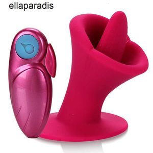 Jouets sexuels masseur Simulation Mini vibrateur bouche langue lécher Clitoris insérer vagin grande ventouse peut attacher sur masturbateur féminin gode G Spot.