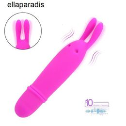 Jouets sexuels masseur forte vibration Masturbation féminine stimulateur de Clitoris lapin vibrateur mamelon pour femmes 10 vitesses