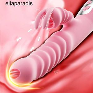 Juguetes sexuales masajeador lengua lamiendo consolador vibrador conejo vibrador calefacción Fidget producto rosa para masturbador para mujeres consoladores