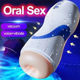 Jouets sexuels masseur jouets pour succion automatique masturbateurs masculins vagin réel avec des sons Sexy Climax coupe d'avion électrique