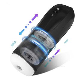 Juguetes sexuales masajeador Juguetes Productos para hombres adultos Empuje Automático Masturbador masculino Vibración Máquina de succión Vagina Taza de masturbación eléctrica