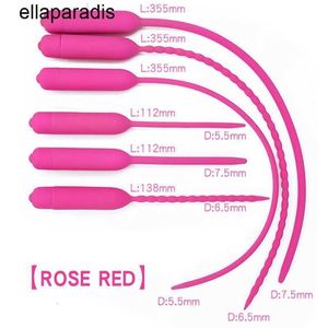 Seksspeeltjes stimulator Urethrale Klinkende Vibrators 5.5-7.5mm Siliconen Penis Plug Urethrale Geluid Trillingen Masturbators Voor Mannen Urethra inbrengen